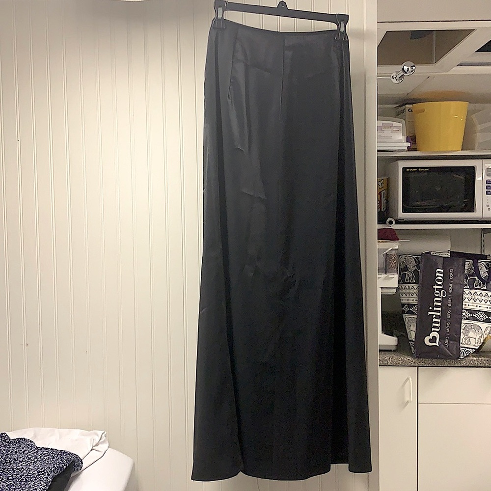 Black shimmer lomg skirt. Fancy. Worn once.